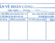 Khắc dấu hoàn công ở thị xã Hương Trà Thừa Thiên Huế
