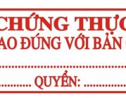 Những giấy tờ không được sao y bản chính