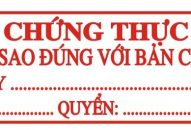 Những giấy tờ không được sao y bản chính